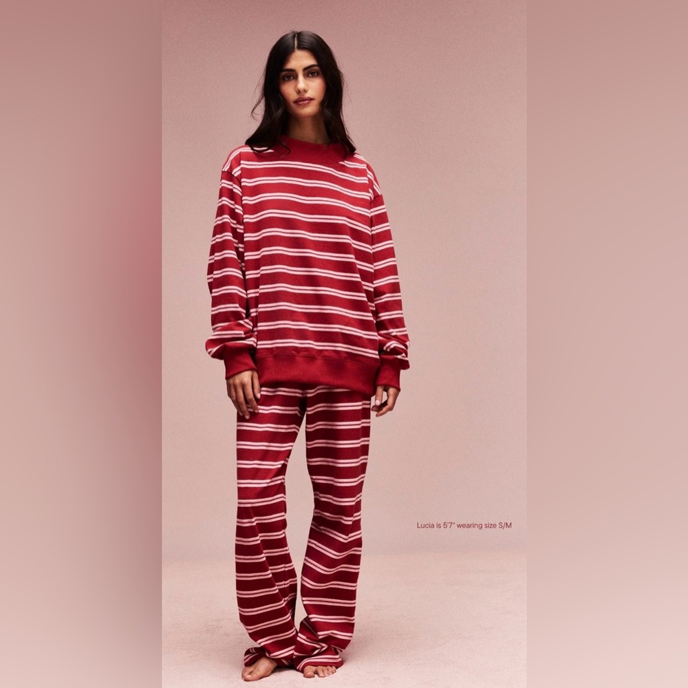NEW PARKE 
Valentines Stripe Mockneck 
Size S/M - Picture 9 of 9